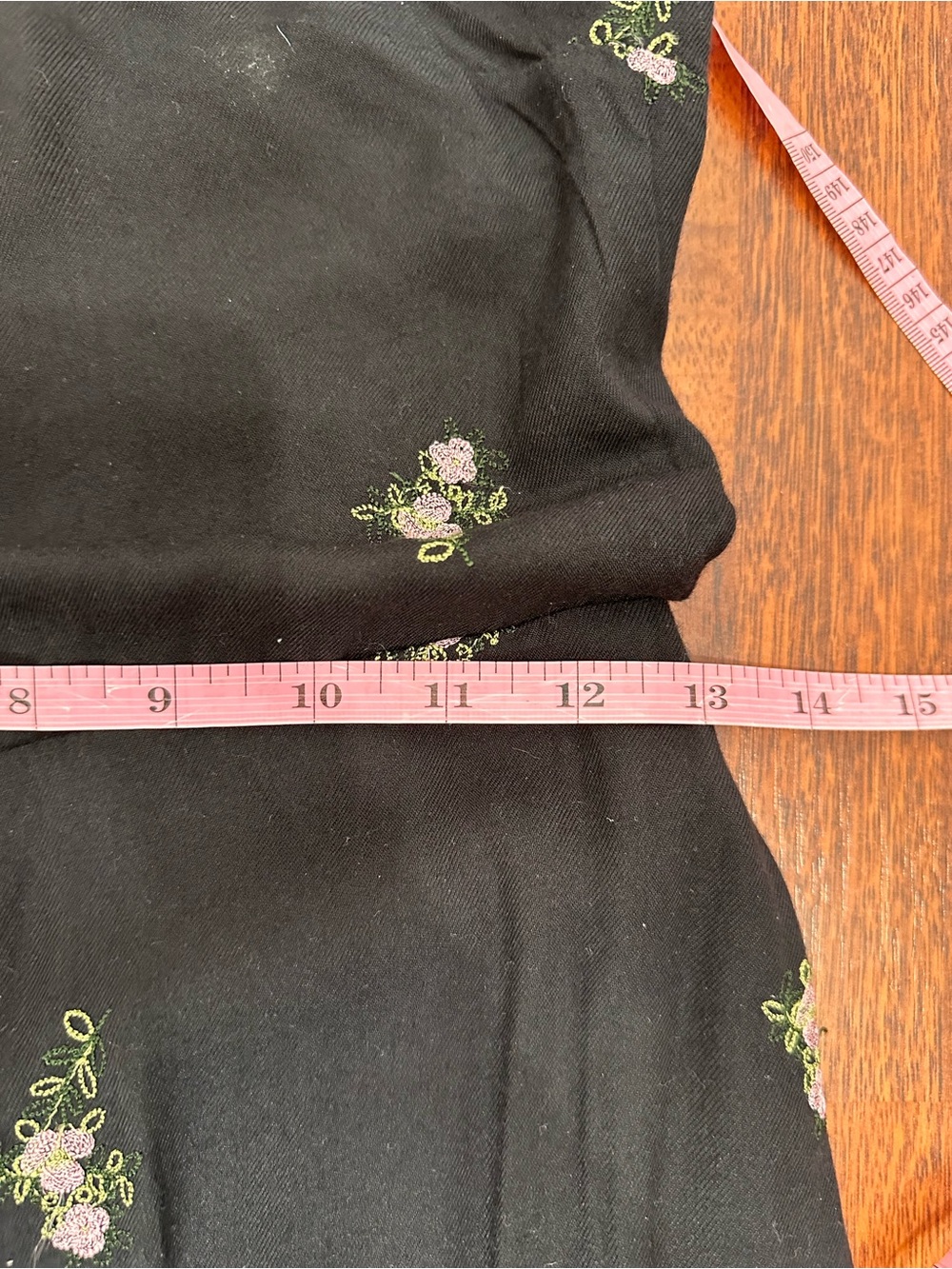 House of Harlow 1960 x Revolve Natalie Black Wide-Leg Jumpsuit Floral Embroidery - Picture 12 of 16